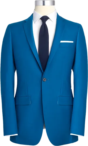 Blue Suit Formal Attire PNG Image