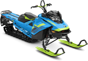 Blue Summit Snowmobile2023 Model PNG image with transparent background