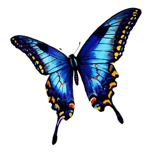 Blue Swallowtail Butterflies Png Jod10 PNG Image