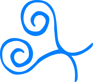 Blue Swirls Graphic PNG Image