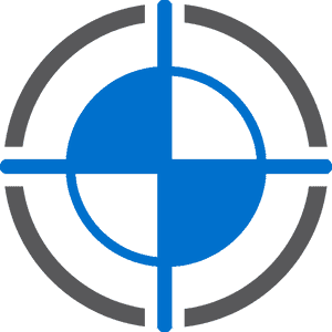Blue Target Icon PNG image with transparent background