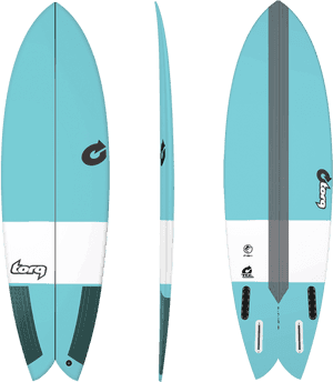 Tq9 Tec Fish Colour - Torq Go Kart Surfboard, HD Png Download PNG with transparent background