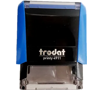 Blue Trodat Printy4911 Rubber Stamp PNG Image