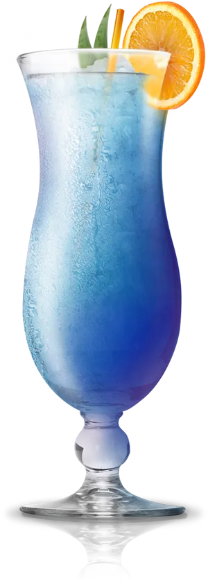 Blue Tropical Cocktail PNG Image