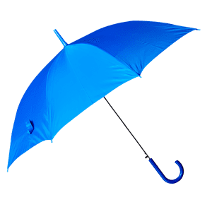 Blue Umbrella Isolated Background PNG image with transparent background