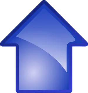 Blue Upward Arrow PNG Image