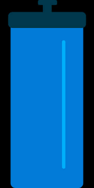 Blue Water Bottle Icon PNG image with transparent background