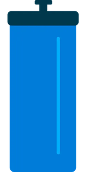 Blue Water Bottle Icon PNG Image