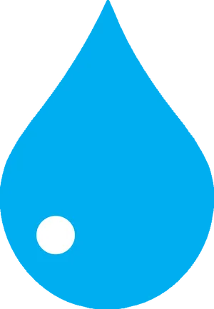 Blue Water Drop Graphic PNG Image