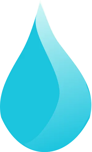 Blue Water Drop Graphic PNG Image