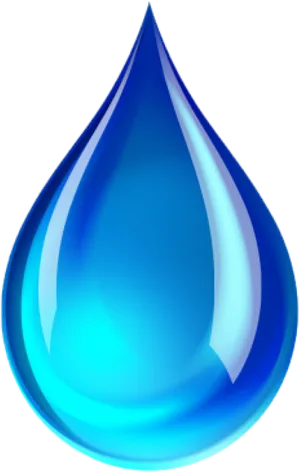 Blue Water Drop Graphic PNG Image