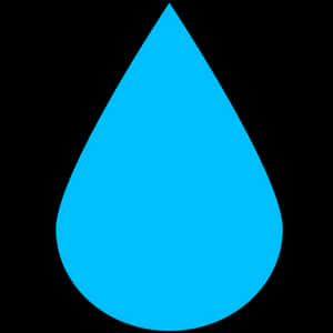 Blue Water Drop Icon PNG image with transparent background