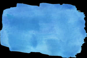 Blue Watercolor Paint Strokeon Black PNG