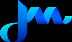 Blue Wave Abstract Logo PNG image with transparent background