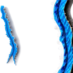 Blue Wave Border Png Crn43 PNG Image