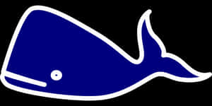 Blue Whale Icon Graphic PNG image with transparent background