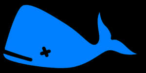 Blue Whale Vector Art PNG image with transparent background