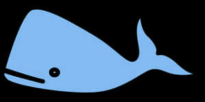 Blue Whale Vector Illustration PNG image with transparent background