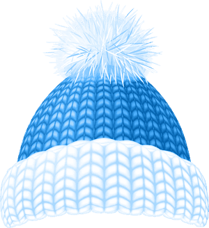 Blue Winter Hat Clip Art Image - Red Winter Hats Clip Art, HD Png Download PNG with transparent background