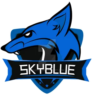 Blue Wolf Esports Logo PNG Image