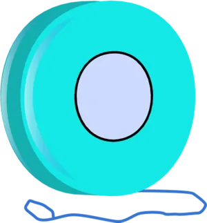 Blue Yoyo Vector Art PNG Image