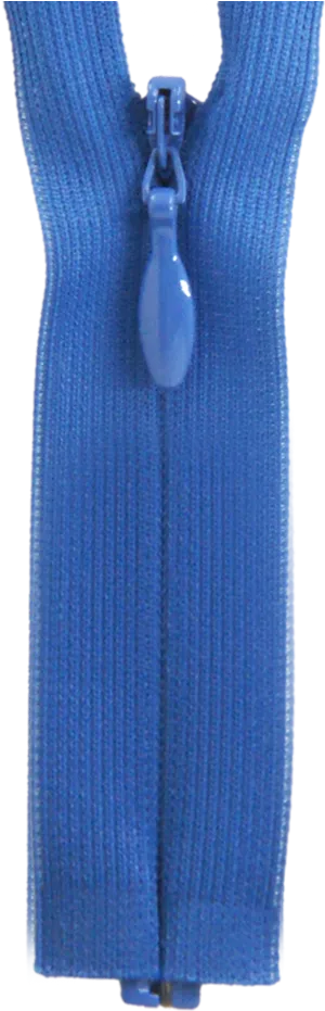 Blue Zipper Close Up PNG Image