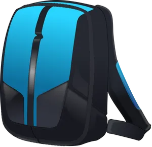 Blueand Black Travel Backpack PNG Image