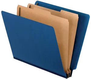 Blueand Brown File Folders PNG Image