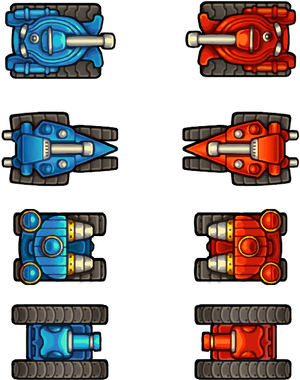 2d Top Down Tank , Png Download - Tank Top Down Png, Transparent Png PNG image with transparent background