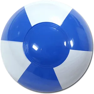 Blueand White Beach Ball PNG Image