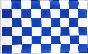 Large Flag Checkered Blue-white - Printable Checkered Flag Cupcake Topper PNG image with transparent background