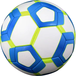 Blueand White Soccer Ball PNG Image