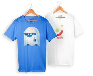 Blueand White Tshirts Designs PNG Image