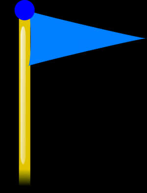 Golf, Sport, Flag, Hole, Blue - Golf Flag Blue, HD Png Download PNG image with transparent background