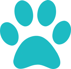 Blues Clues Paw Print Graphic PNG Image