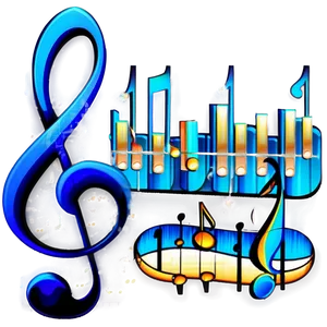 Blues Music Notes Png Lqu36 PNG Image