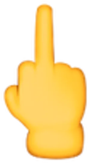 Blurred Middle Finger Emoji PNG Image