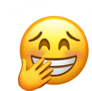 Blushing Emoji Gesture.png PNG Image