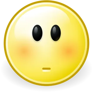 Blushing Emoji Graphic PNG Image