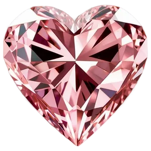 Blushing Pink Diamond Heart Png Uye PNG Image