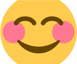 Blushing Smiley Emoji.png PNG Image