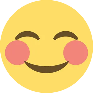 Blushing Smiley Emoji.png PNG Image