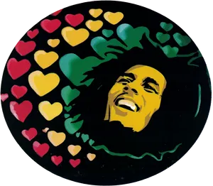 Bob Marley Loveand Music Vinyl PNG Image