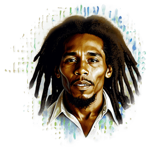 Bob Marley Portrait PNG 06112024 PNG image with transparent background