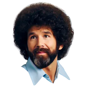 Bob Ross Wig Style Hair Png Fsr15 PNG Image