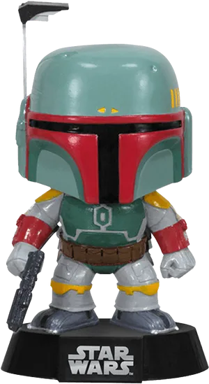 Boba Fett Figurine Star Wars PNG Image