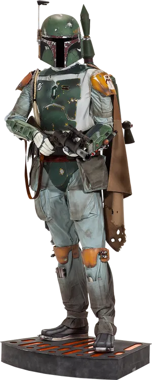 Boba Fett Full Armor Standing PNG Image