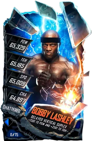 Bobby Lashley Wrestling Card PNG Image