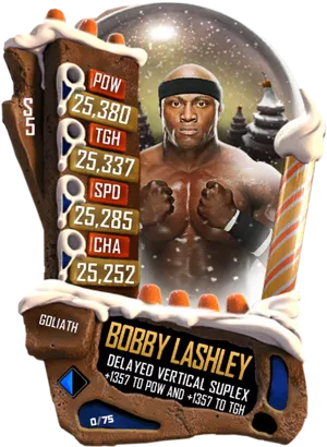 Bobby Lashley Wrestling Card PNG Image