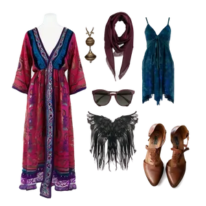 Bohemian Fashion Essentials Png Nnh44 PNG Image